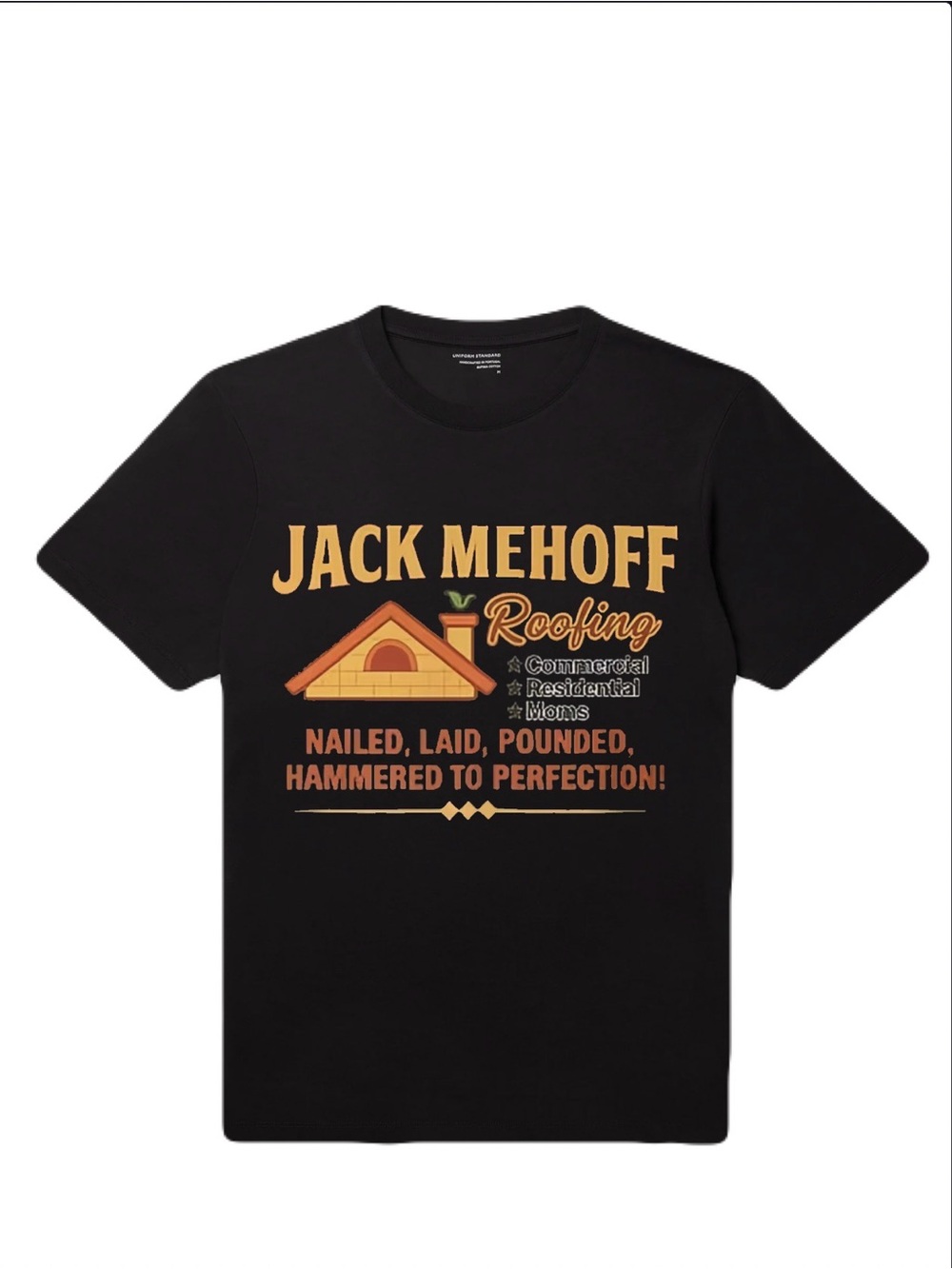 Jack Mehoff Roofing Short-Sleeve Tee - Black